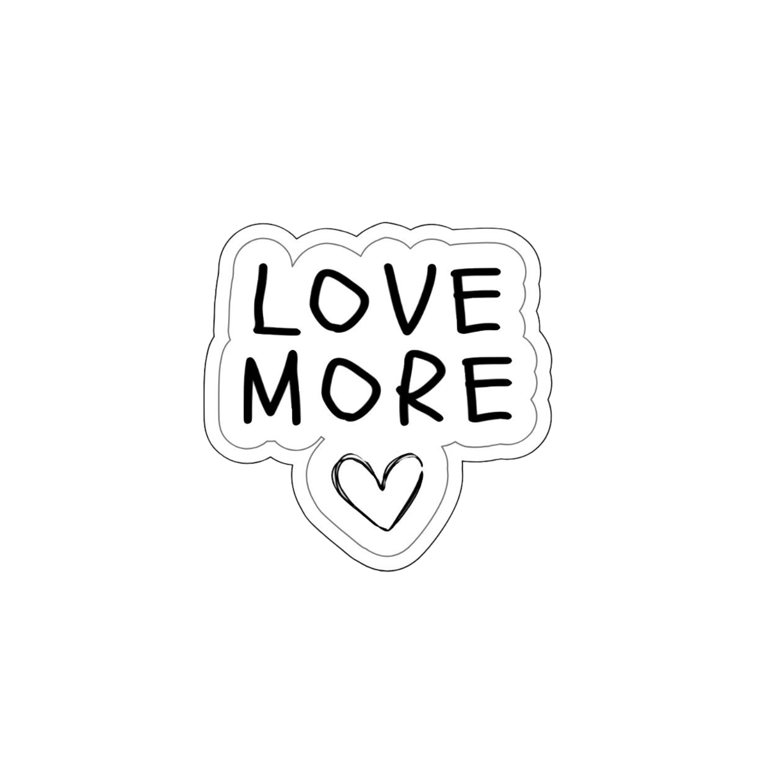 LoveMore with Heart Sticker Pack of 5