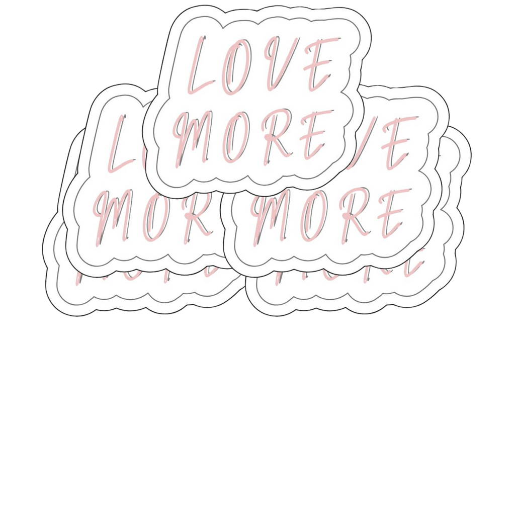 LoveMore Pink Sticker Pack of 5
