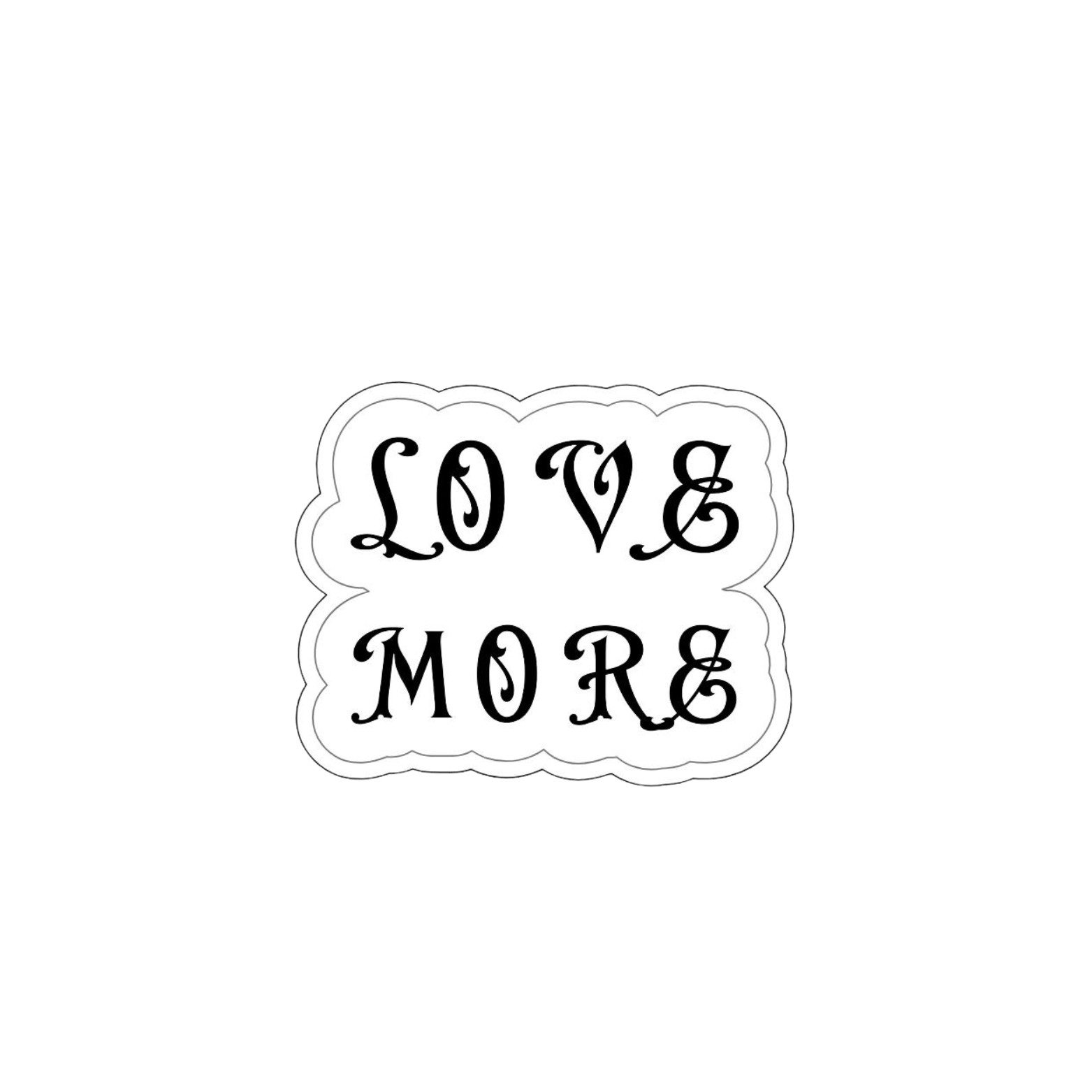 LoveMore Old English Sticker Pack of 5