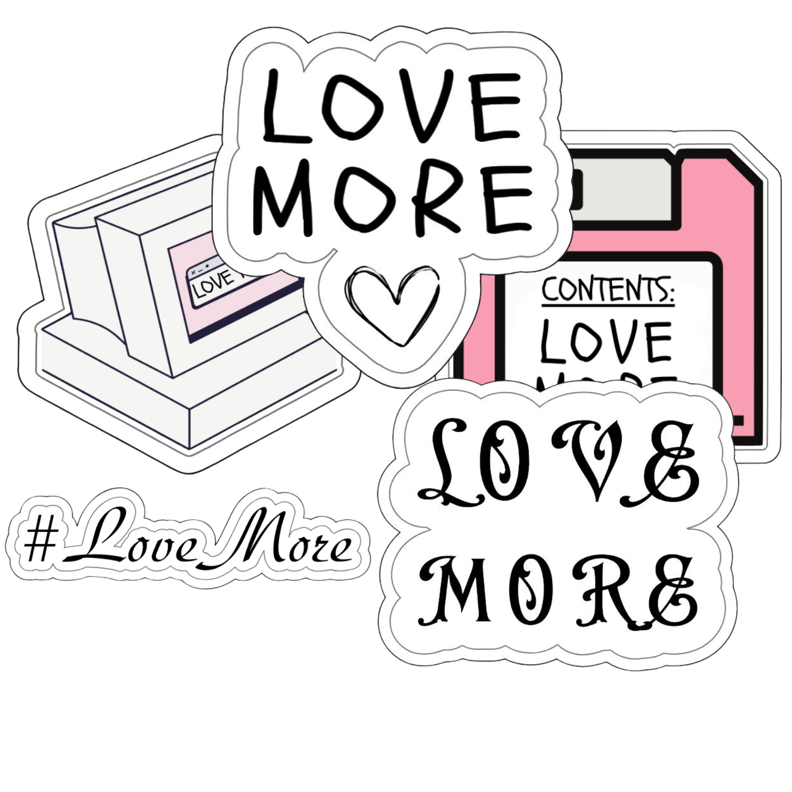 LoveMore Variety Sticker Pack of 5