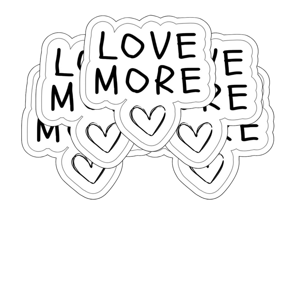 LoveMore with Heart Sticker Pack of 5