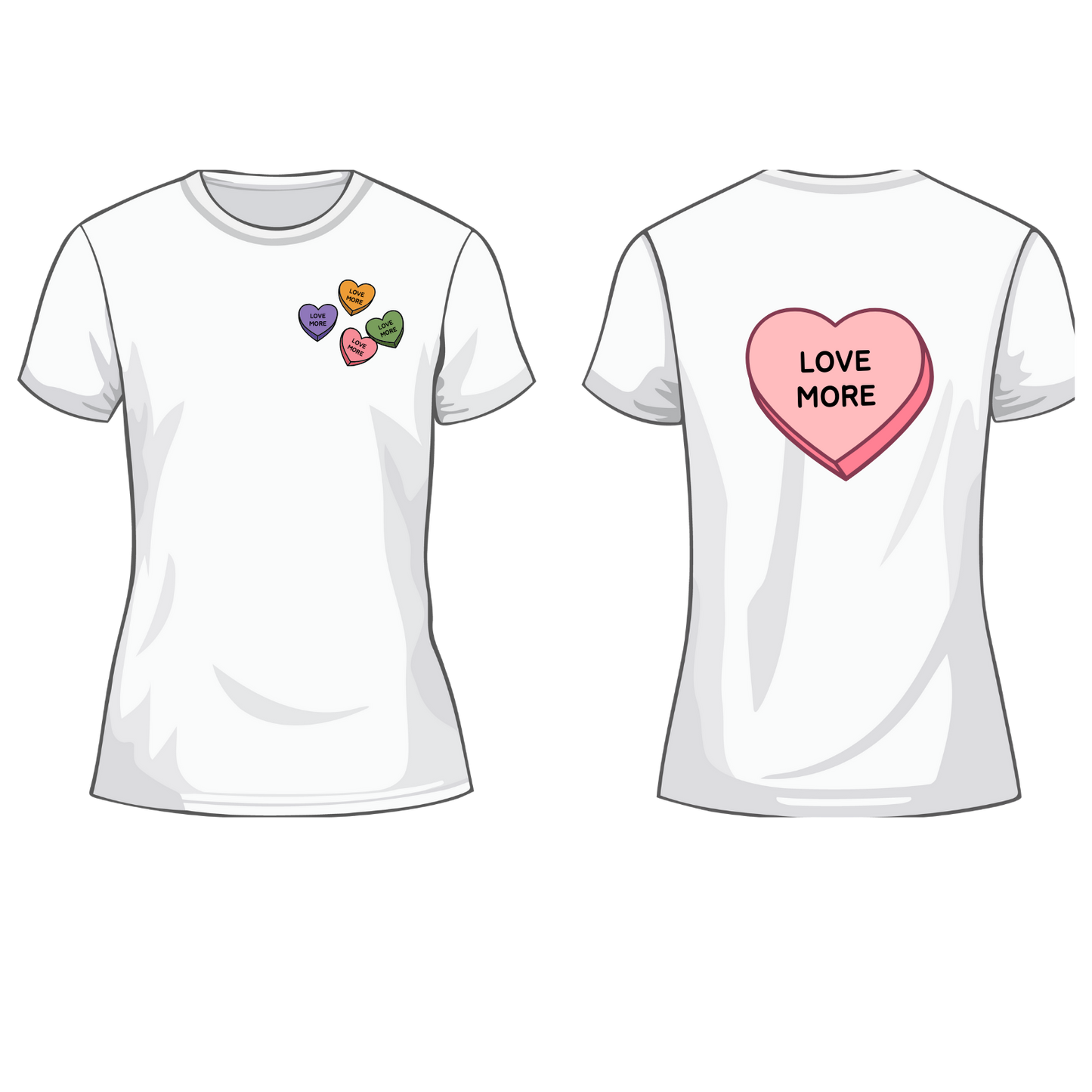 LoveMore Women's Candy Heart Tee