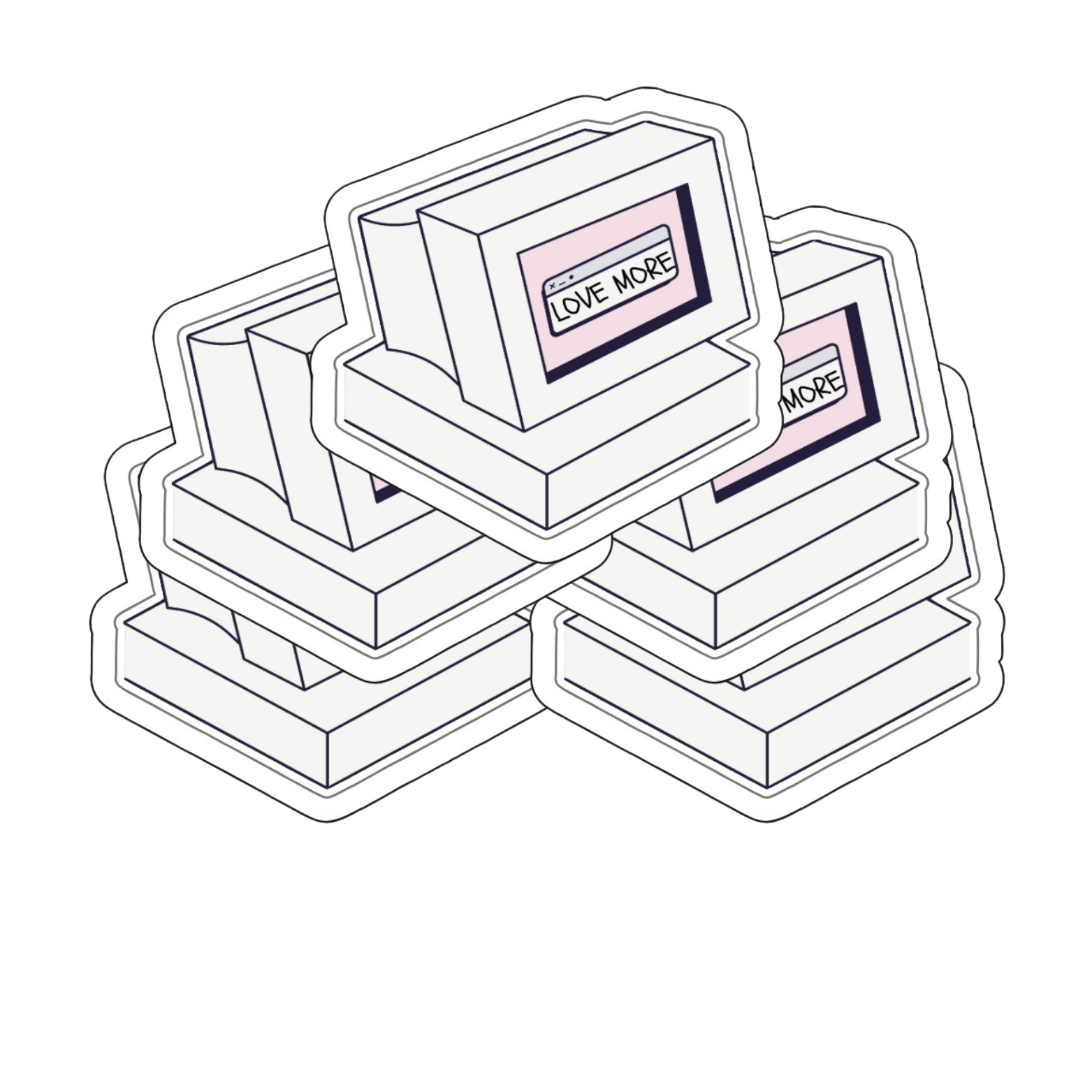 LoveMore Computer Sticker Pack of 5