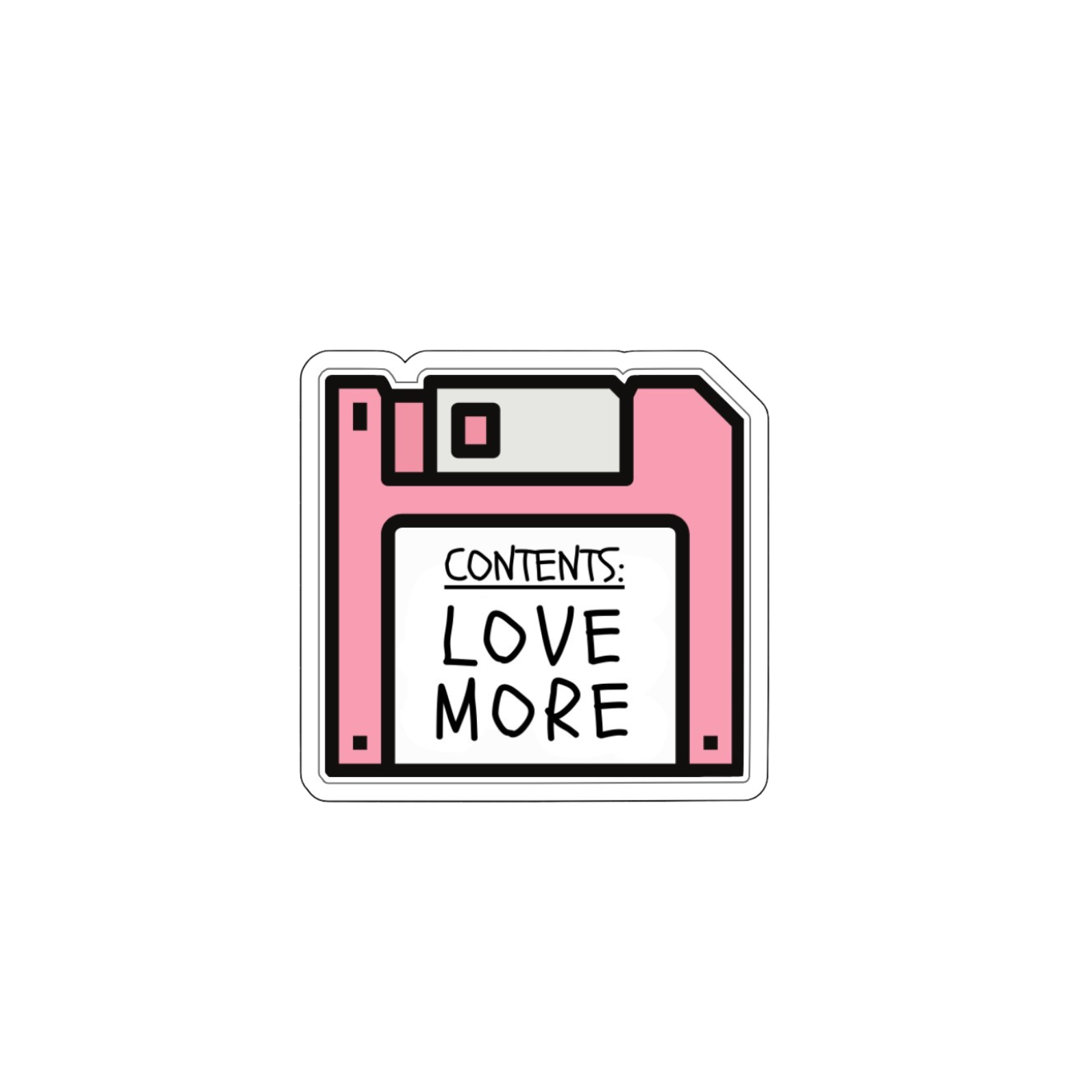 LoveMore Floppy Disk Sticker Pack of 5