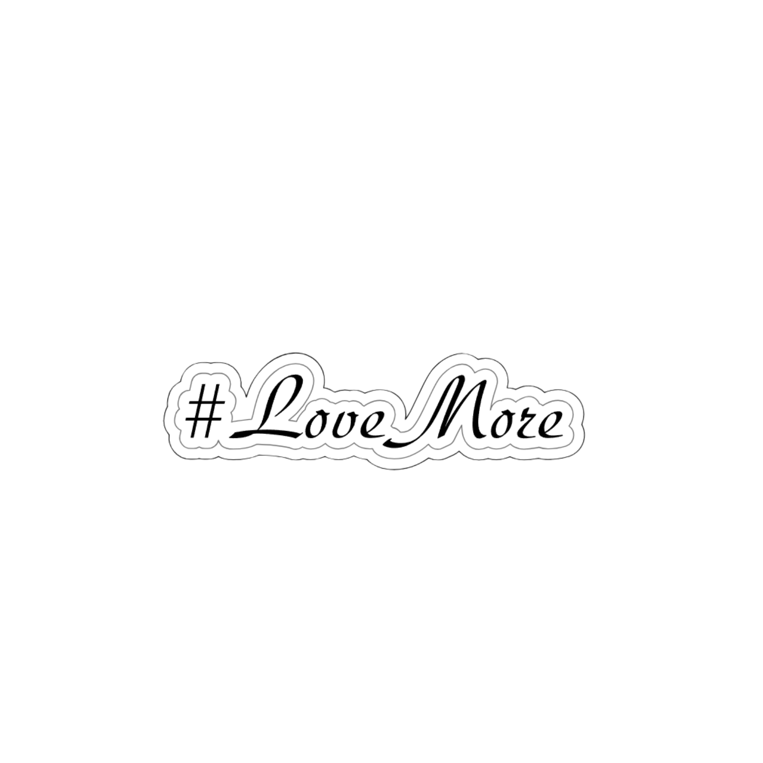 LoveMore Hashtag Sticker Pack of 5