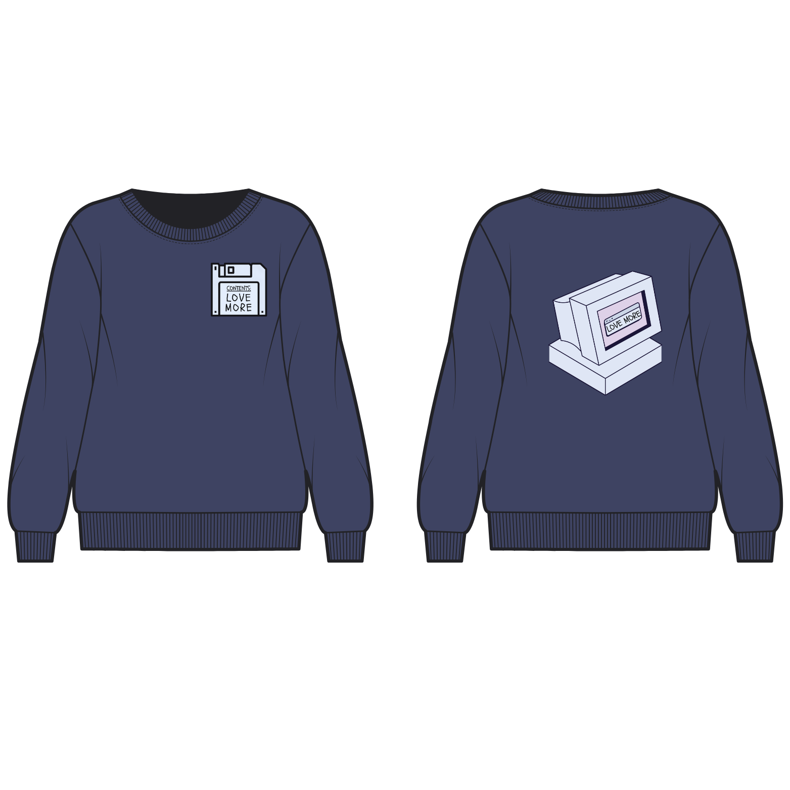 Floppy Disk Computer Crewneck